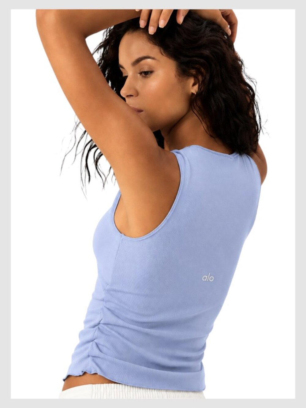 ALO Yoga Lavender Ribbed Tank Top